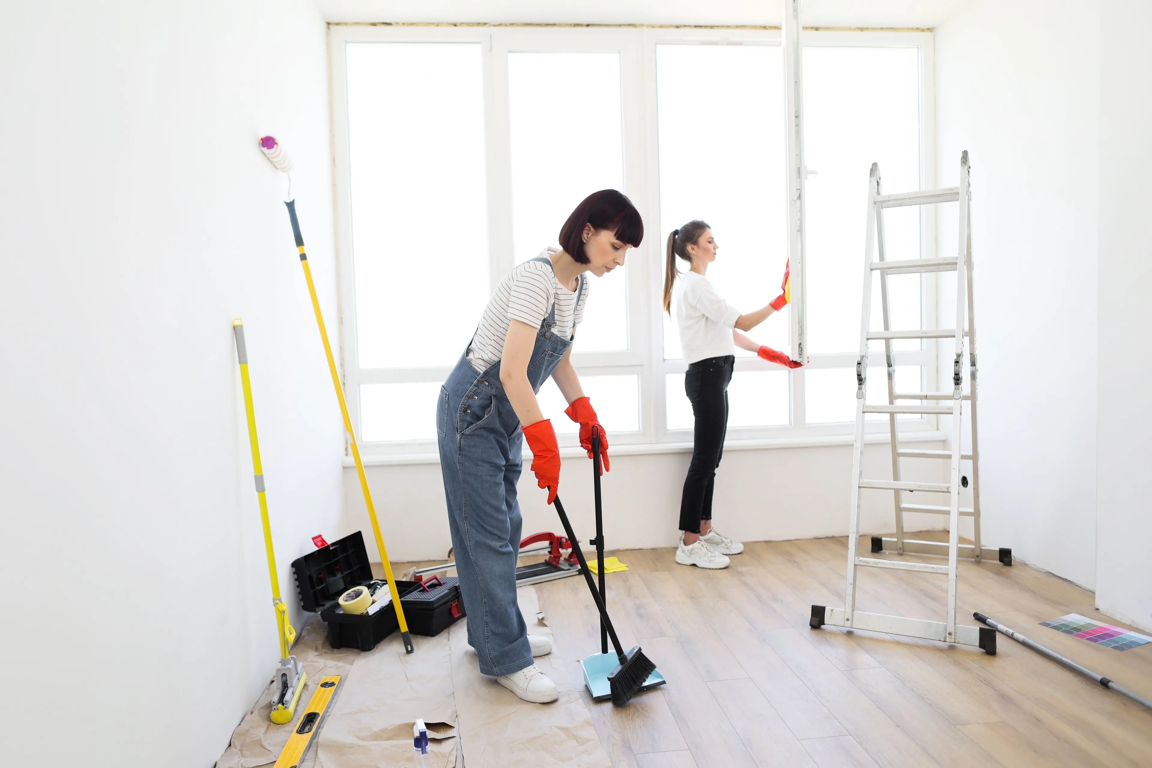 Freshly cleaned interior with tidy surfaces and natural light